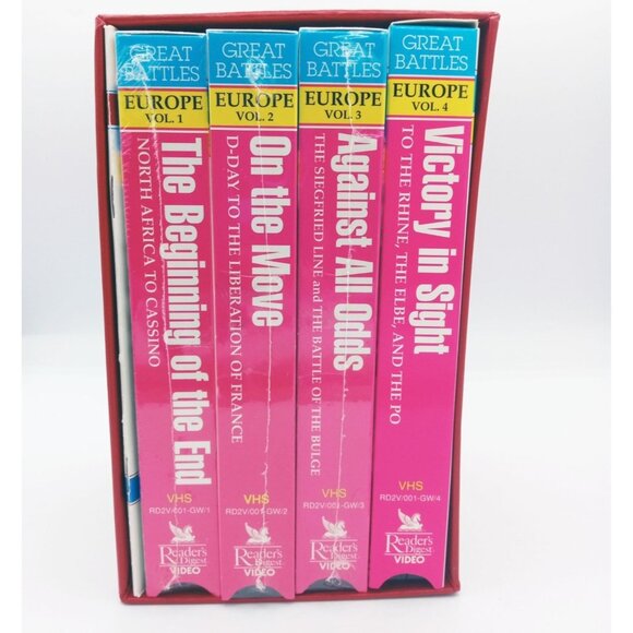 Great Battles Of World War II VHS Box Set Europe Vol 1-4 Readers Digest Video - Picture 3 of 14